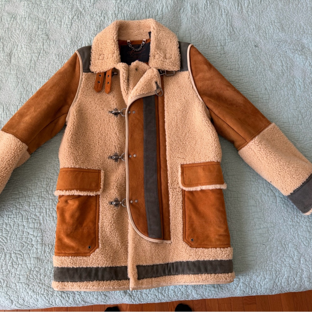 Scotch & Soda Cream and Brown Suede Jacket - like new! Beautiful Jacket.